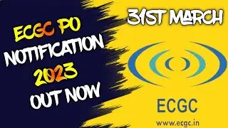 ECGC PO 2023 Notification 💯