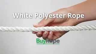 12mm White Polyester Rope Demo | BuyRope
