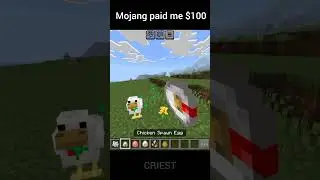 Minecraft paid me $100 #shorts #trending #memes