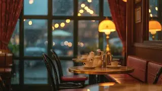 Rainy Autumn Coffee Shop ☕ | Soothing Jazz for Intense Focus, Sleeping and Insomnia