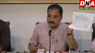 BJP State President Virendra Sachdeva is addressing a Press Conference
