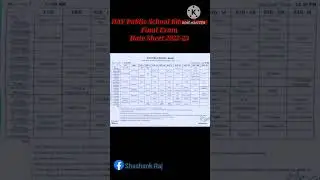 DAV Public School Bihar Zone Final Exam Date Sheet 2022-23 | DAV Books Solution| Shashank Raj|
