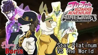 STAR PLATINUM VS THE WORLD!  MOD de JJBA no MINECRAFT | Roxy & Boris