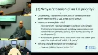 What does 'theory' explain about the European Union's lifelong learning policies?
