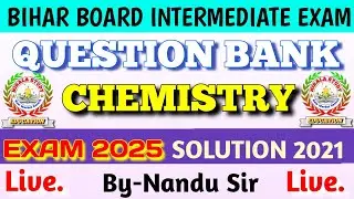 12th CHEMISTRY || Question Bank || SOLUTION 2021 || Exam 2025