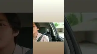 taehyung seen a girl 😳 (creadit to owner) #nohate #kimtaehung #car #unknowngirl
