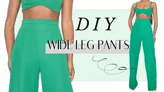 DIY Wide Leg Pants + pattern