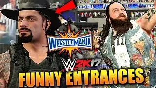 WWE WRESTLEMANIA 33 TOP 10 WWE 2K17 FUNNY ENTRANCES