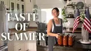 Preserving food from our garden & enjoying simple, fresh meals at home