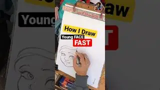How I draw younger faces Fast! @Mr.AlaniJ