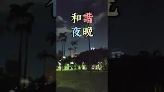 台北的天空｜如此和諧的夜晚｜228和平公園