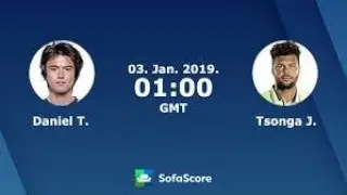 JO WILFRIED TSONGA VS TARO DANIEL - BRISBANE ATP 2019