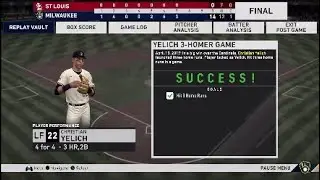 MOMENTS EXTREME YELICH 3HR　MLB THE SHOW 20