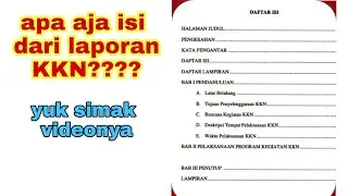 [KKN PART 8] SELESAI KKN, YUK BUAT LAPORAN KKN KALIAN!