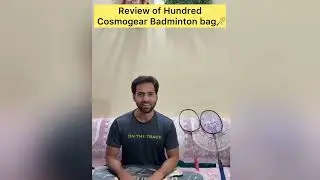 Hundred Cosmogear Badminton kit bag review #badminton #badmintolovers @hndrd.official 