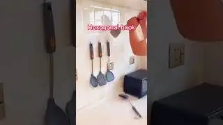 360-degree rotating hexagonal hook, a good helper for kitchen storage, the latest storage product