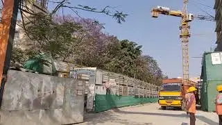 INDUSTRIAL CRANES dismantleing tower crane