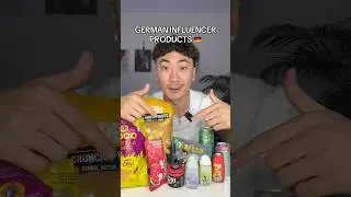 American Tries German Influencer Products 🇩🇪 #influencer #germany #deutschland #american #shorts