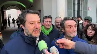 Matteo Salvini e Attilio Fontana a Varese