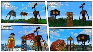 COMPILATION OF SIREN HEAD, SQUID GAME,  MEGAHORN HEAD, HOUSE HEAD n Minecraft - Coffin Meme