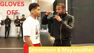 INSIDE CAMP! Floyd Mayweather SHOCKS Fans by Visiting Shakur Stevenson Before Teofimo Lopez Fight