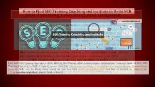 Best SEO training institute in Delhi | Call - 1800-1230-133