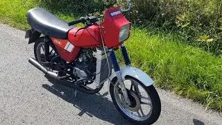 Driving the RED ROCKET Simson Big Bore 110cc watercooled