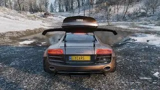 Forza Horizon 4 - LIBERTY WALK AUDI R8 V10 PLUS - OFF-ROAD in snow - 1080p60FPS