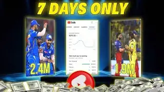 7 DAYS SHORTS CHALLENGE ! HOW TO MONITIZE CRICKET SHORTS VIDEO ⚡