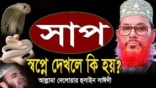 স্বপ্নে সাপ দেখলে কি হয়?? জানলে চমকে যাবেন=allama saidi old waz- মাওলানা দেলওয়ার হোসাইন সাঈদী26