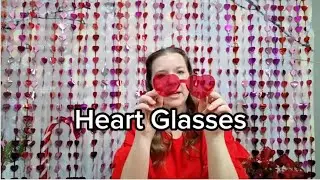 These heart shaped glasses are fantastic in so many colors!