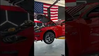 Установка выпускного коллектора Stainless Works на этот двигатель Coyote. #svtgarage #headers #st...