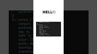 Amazing Text Animation Using Only CSS | HTML CSS Shorts 