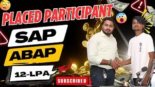 😍IT STU2PRO Student Testimonial for SAP ABAP Interview 06 - BCA - Campus Placement🤑12 Lakhs Salary🏅🏅