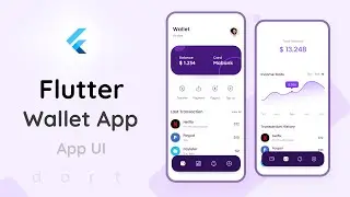 Flutter Wallet App UI | Flutter Tutorial | Flutter UI