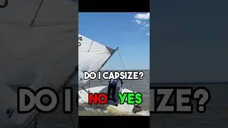 #shorts Do I capsize or not? did you guessed correctly? #sailing #lasersailing #capsize