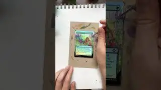 painting a foil MtG card #shorts