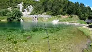 BATTAGLIA CON LA TROTA FARIO GIGANTE AL LAGO NEMBIA