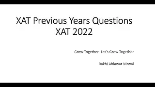 XAT 2022 | XAT 2022 Solutions | XAT QADI Section| XAT Question Q.23 to 28 | XAT Solutions| XAT Quant