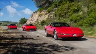 Chevrolet Corvette C4, Honda NSX y Ferrari 348 GTS / Motor Cl&aacute;sico