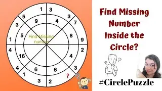 Find Missing Number Inside the Circle? Circle Missing Number Puzzle! 6 2 ? Circle Puzzle! Reasoning!