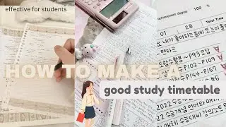 How to make the perfect study timetable +study tips (effective for students)📚📖