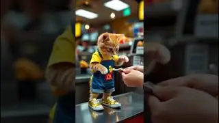 Mom cat saves her kitten #shorts #ytshorts #cat #animals #ai  @aivideoto @Catanimation818