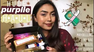 HUGE PURPLLE HAUL | AFFORDABLE MAKEUP & SKINCARE HAUL PART - 1 | NC40-42