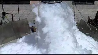 TESTmacchina schiuma foam machine 160 metri cubi/min
