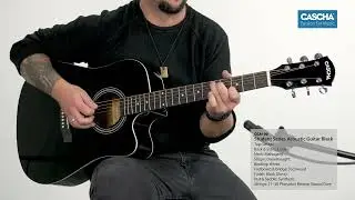 Cascha Acoustic Guitar Student Series Black CGA100 - Sound Demo