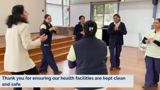 Cumberland Hospital patient services staff celebrate International Cleaners Day