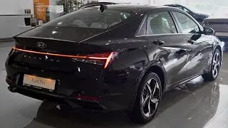 Hyundai Elantra 2022 года - Детали экстерьера и интерьера (футуристический компактный автомобиль)