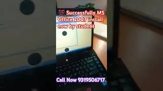 💯 Successfully Ms office 2007 install now practical with student #computerreparingclass 9319506717