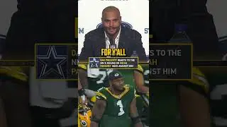Dak on finding out he got sacked by Micah Parsons 🤣 #DakPrescott #NFL #Cowboys #Packers